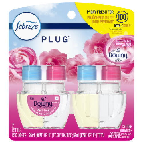 Febreze Scented Oil Refill, Downy Scent, April Fresh