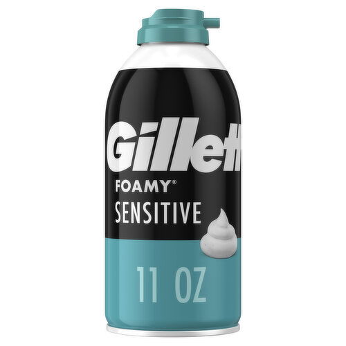 Gillette Foamy Sensitive Shave Foam For Men, Sensitive Skin