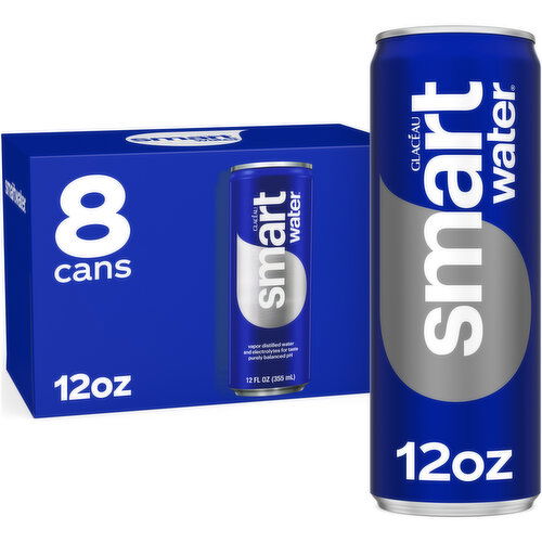 smartwater Smartwater Premium Canned Drinking Water - 12 Fluid Ounce