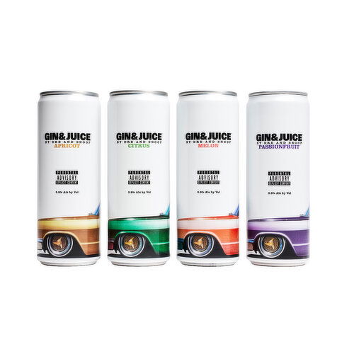 Gin & Juice by Dre and Snoop Cocktail Can, 8 cans / 355 ml - 355 Milliliter