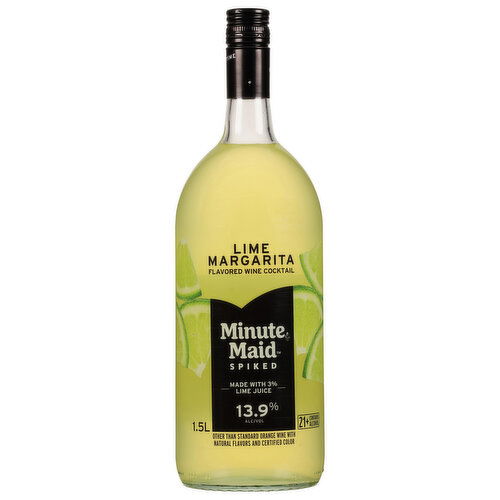 Minute Maid Wine Cocktail, Spiked, Lime Margarita - 1.5 Liter