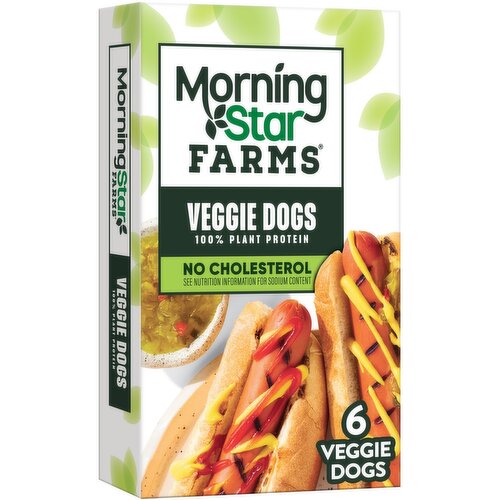 MorningStar Farms Plant Based Veggie Dogs, Original - 8.4 Ounce