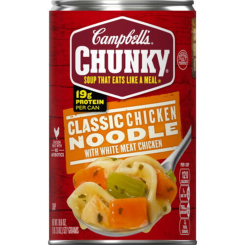 Campbell's Soup, Classic Chicken Noodle with White Meat Chicken