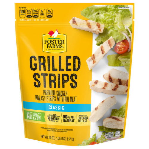 Foster Farms Grilled Strips, Classic