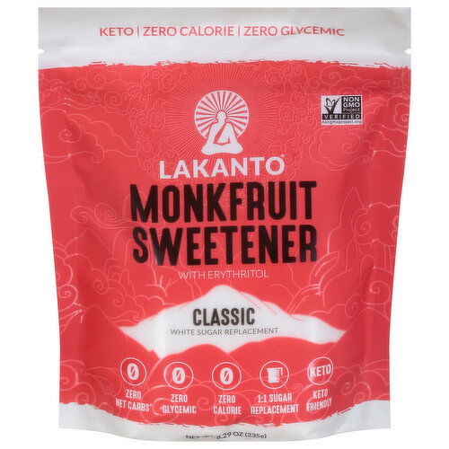 Lakanto White Sugar Replacement, Classic, Monkfruit Sweetener