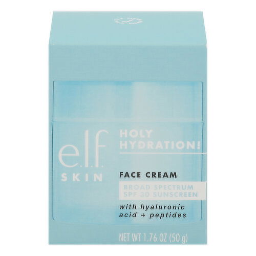 e.l.f. Face Cream, Holy Hydration, Broad Spectrum SPF 30 Sunscreen