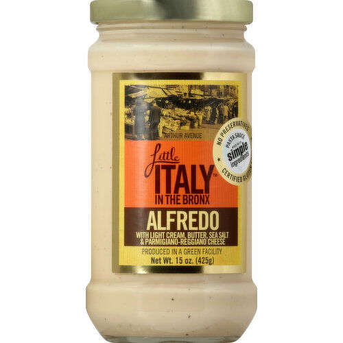 Little Italy in the Bronx Pasta Sauce, Alfredo