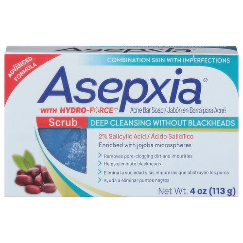 Asepxia Acne Bar Soap, Advanced Formula