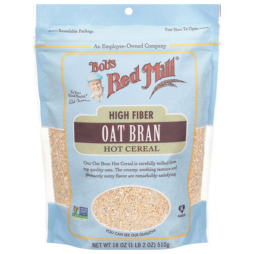 Bob's Red Mill Hot Cereal, High Fiber, Oat Bran