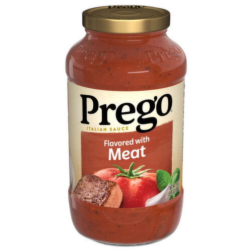 Prego Italian Sauce, Flavored with Meat