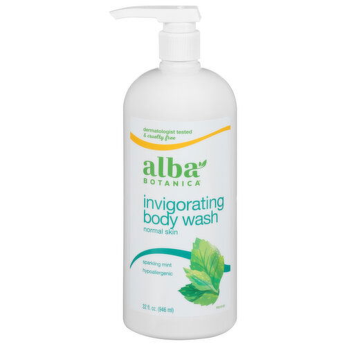 Alba Botanica Body Wash, Sparkling Mint, Invigorating