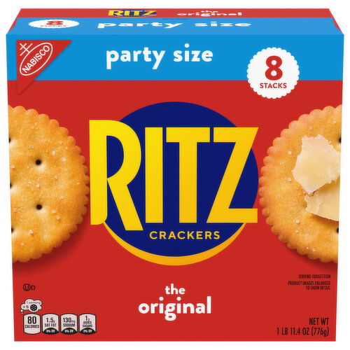 RITZ Original Crackers, Snacks for Kids and Adults, Lunch Snacks, Party Size