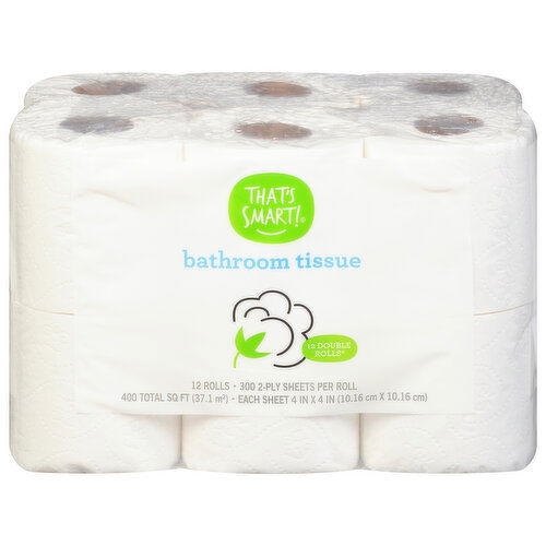 That's Smart! Bathroom Tissue, Double Rolls, 2-Ply