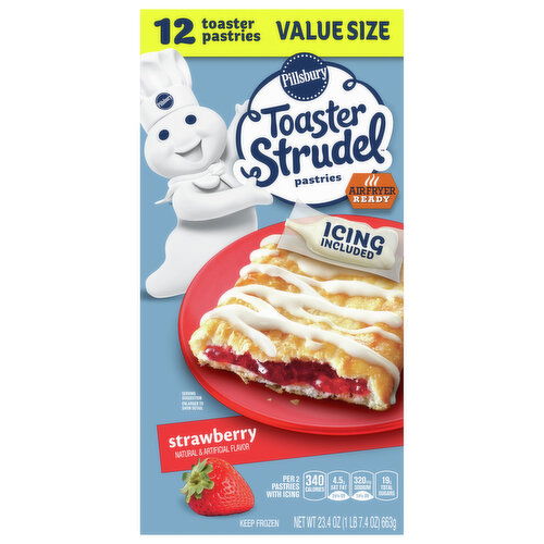 Pillsbury Pastries, Strawberry, Value Size