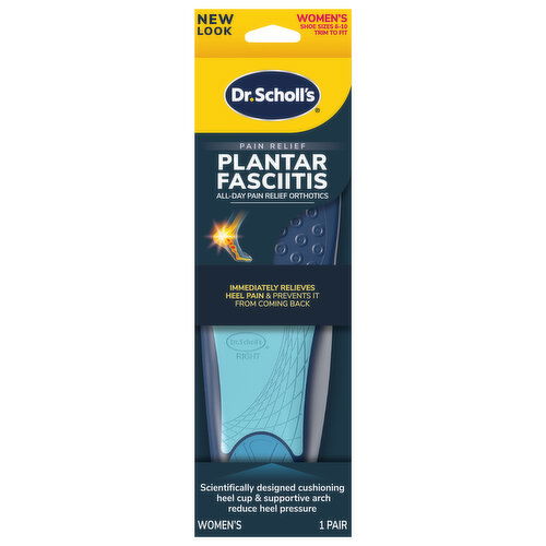 Dr. Scholl's Orthotics, Plantar Fasciitis, Women's, Shoe Sizes 6-10