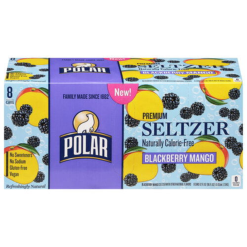 Polar Seltzer, Premium, Blackberry Mango