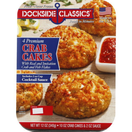 Dockside Classics Crab Cakes, Premium