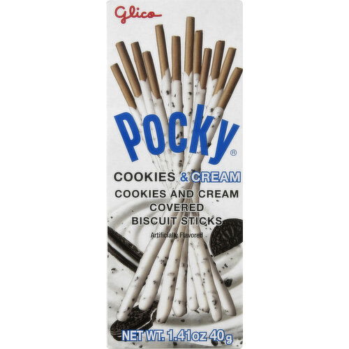 Glico Biscuit Sticks, Cookies & Cream