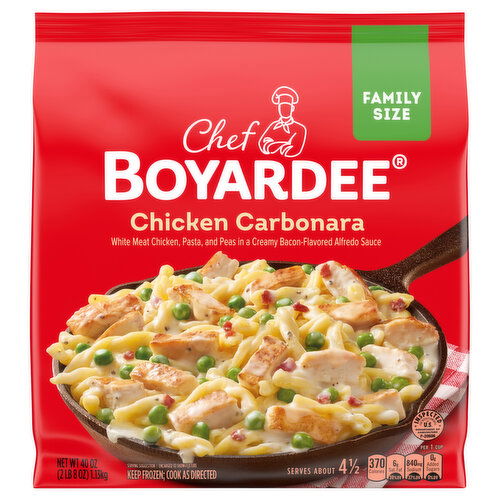 Chef Boyardee Chicken Carbonara, Family Size - 40 Ounce