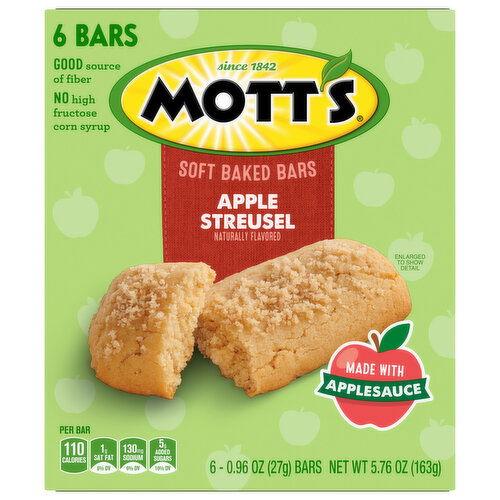 Mott's Apple Streusel Bars - 6 Each