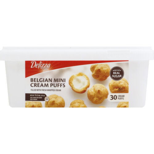 Delizza Puffs, Belgian Cream, Mini