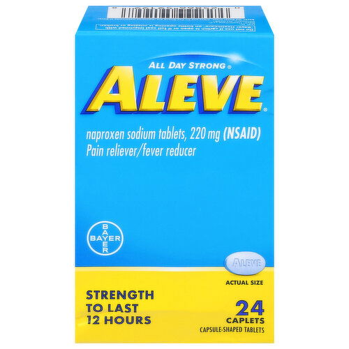 Aleve Pain Reliever/Fever Reducer, 220 mg, Caplets