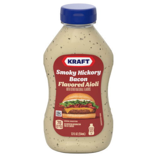 Kraft Flavored Smoky Hickory Bacon Aioli - 12 Fluid Ounce