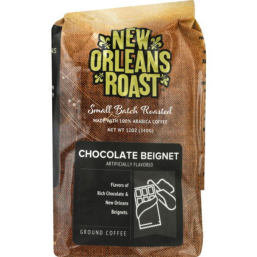 New Orleans Roast Coffee, Ground, Chocolate Beignet - 12 Ounce