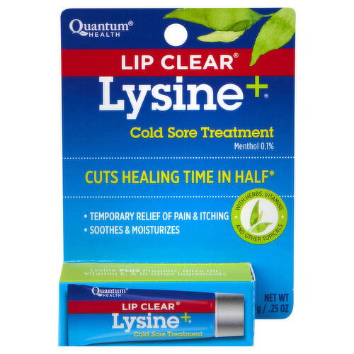 Lip Clear Cold Sore Treatment, Menthol 0.1%