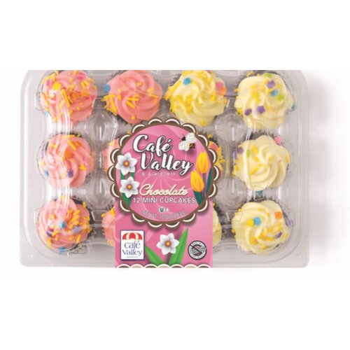 Cafe Valley Bakery 12ct Spring Chocolate Mini Cupcakes