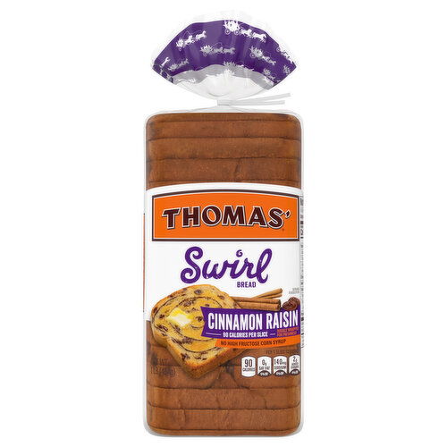 Thomas' Bread, Cinnamon Raisin, Swirl