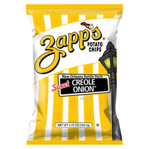 Zapp's Potato Chips, Sweet Creole Onion, New Orleans Kettle Style