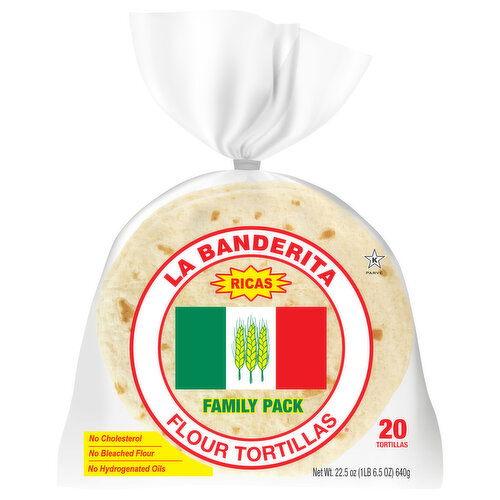 La Banderita Flour Tortillas, Family Pack