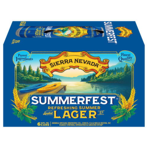 Sierra Nevada Summerfest Refreshing Summer Lager Beer - 6 Each