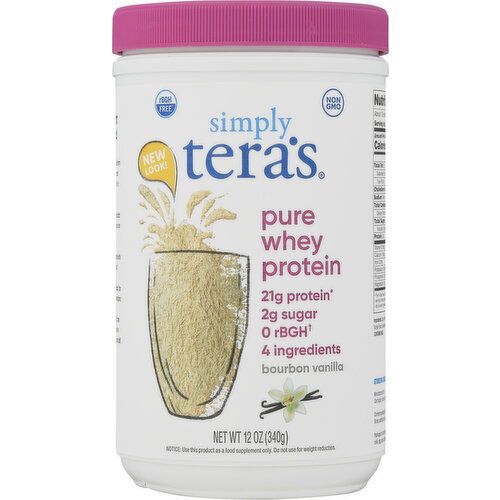 Simply Tera's Whey Protein, Pure, Bourbon Vanilla