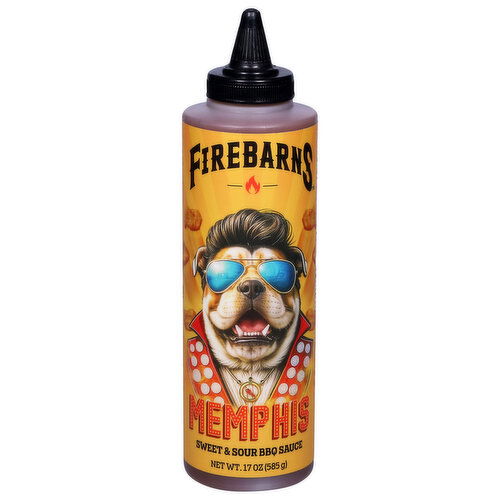 Firebarns Sweet & Sour Memphis BBQ Sauce - 17 Ounce