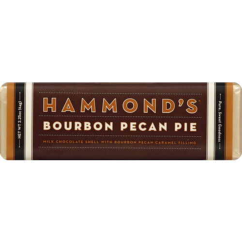 Hammond's Milk Chocolate, with Bourbon Pecan Caramel Filling