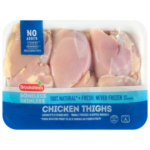 Brookshire's Chicken Thighs, Boneless, Skinless