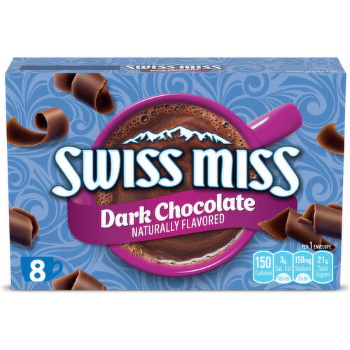 Swiss Miss Dark Chocolate Flavored Hot Cocoa Mix