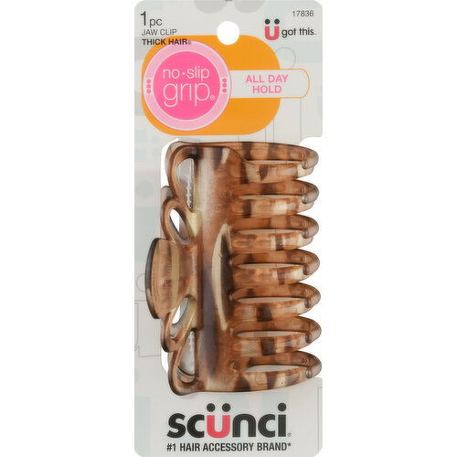 Scunci Jaw Clip, Thick Hair - 1 Each