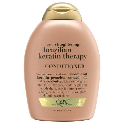 Ogx Conditioner, Ever Straightening + Brazilian Keratin Therapy