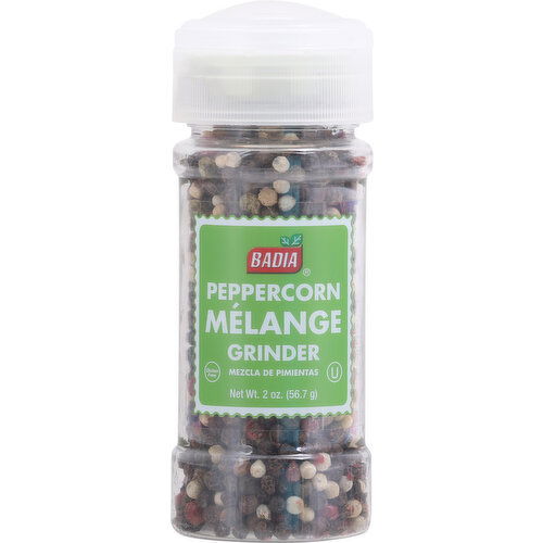 Badia Melange Grinder, Peppercorn - 2 Ounce