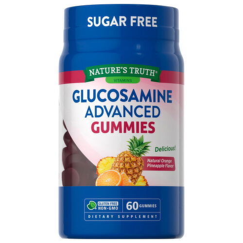 Nature's Truth Glucosamine, Advanced, Natural Orange Pineapple Flavor, Gummies