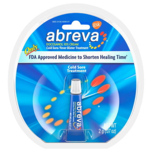 Abreva Cold Sore/Fever Blister Treatment, Cream