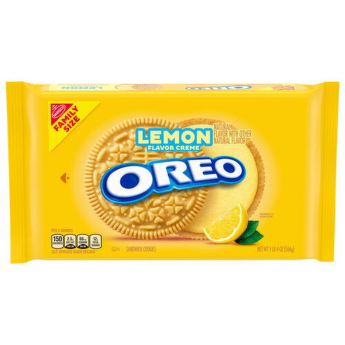 Oreo Lemon Creme Sandwich Cookies