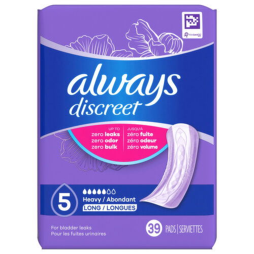 Always Heavy Long Size 5 Pads - 39 Each