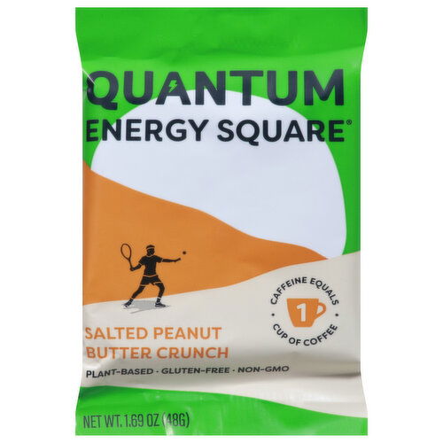 Quantum Energy Square Energy Bars, Salted Peanut Butter Crunch