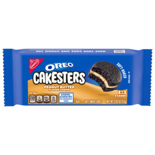 Oreo Soft Snack Cakes, Peanut Butter Flavor Creme