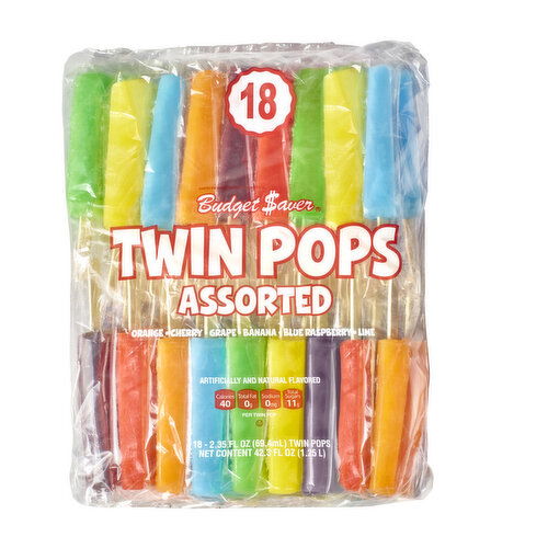 Budget Saver Twin Pops, Assorted