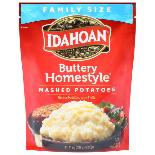 Idahoan Mashed Potatoes, Buttery Homestyle, Family Size